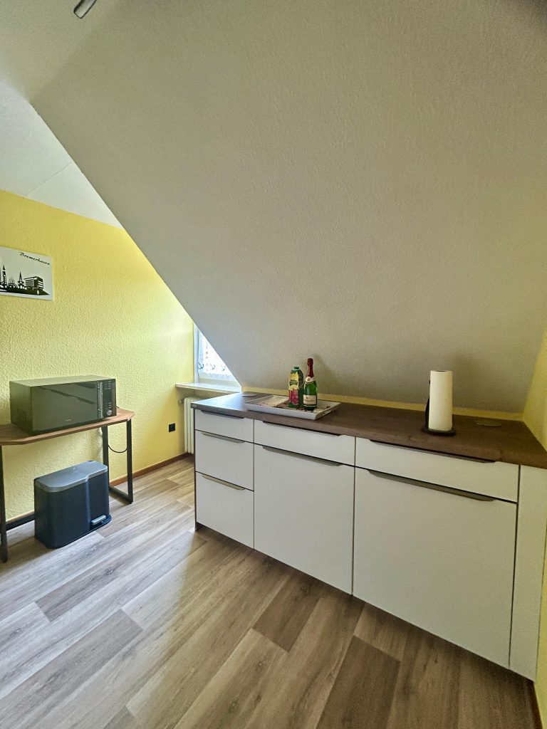 Küche der Ferienwohnung Zur Mühle in Burhave