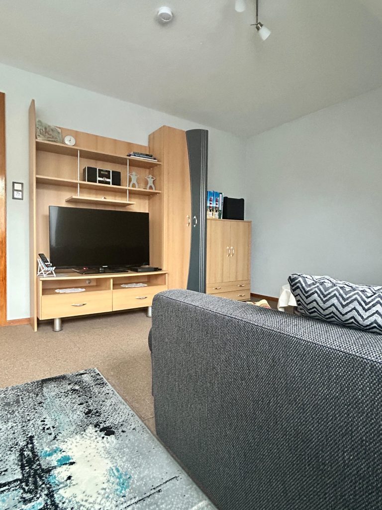 Wohnzimmer der Ferienwohnung in Burhave an der Nordsee
