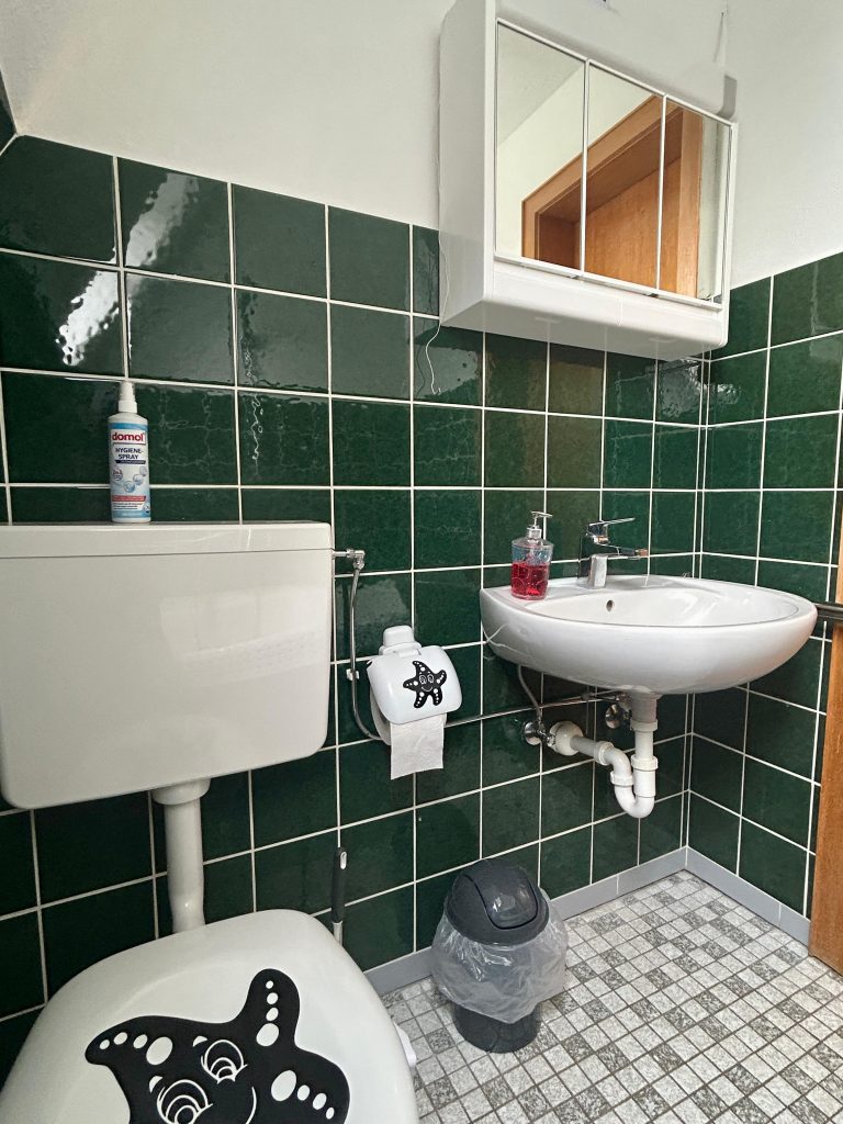 Badezimmer der Ferienwohnung in Burhave an der Nordsee