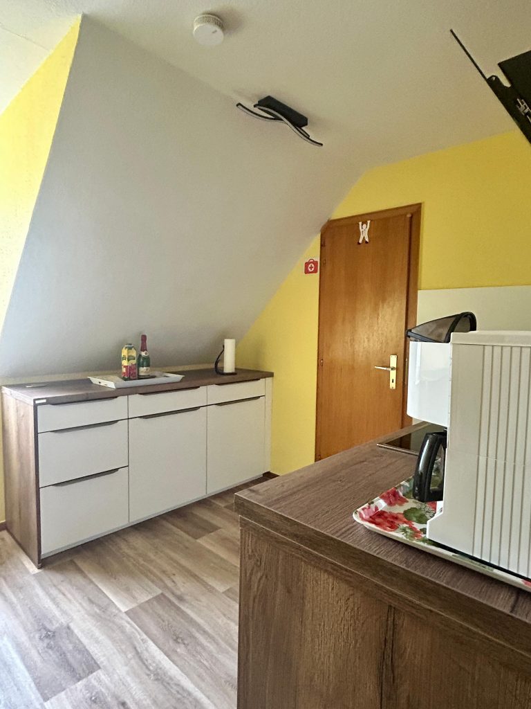 Küchenzeile in der Ferienwohnung in Burhave an der Nordsee
