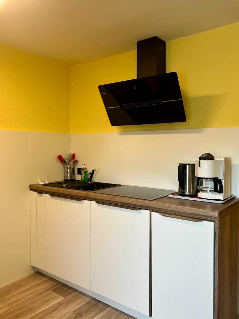 Küche der Ferienwohnung Zur Mühle in Burhave